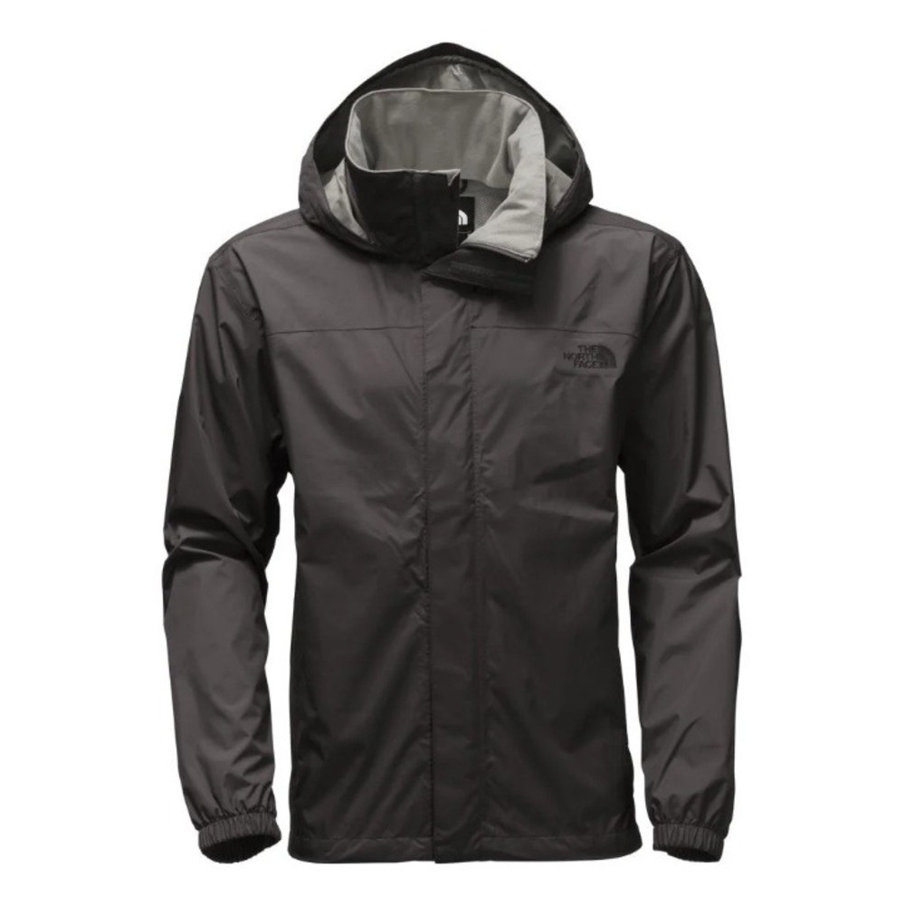 The North Face Resolve Jacket Waterproof Hooded Windbreaker Asphalt Medium